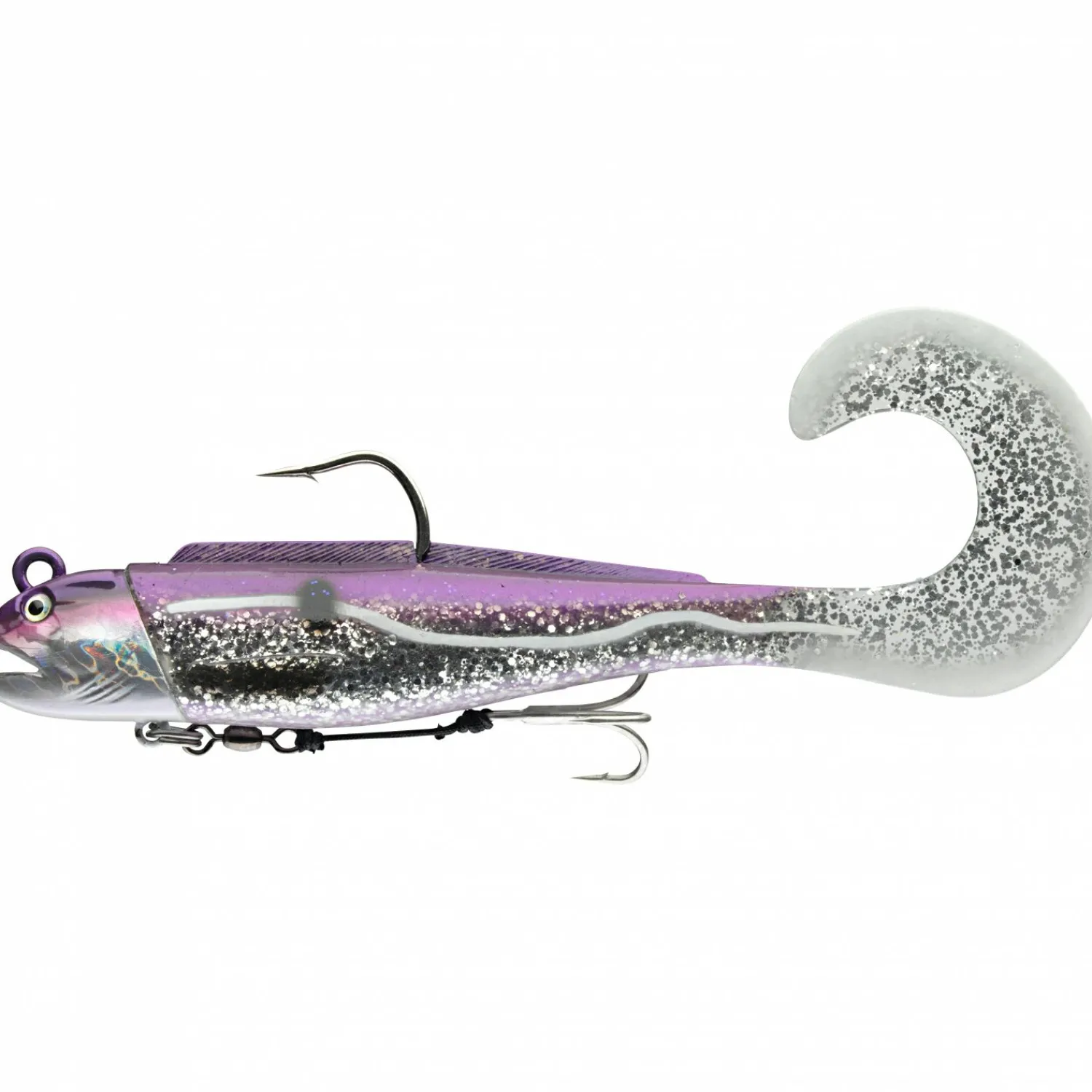 Daiwa D-Wolf Curly (purple haddock)< Gummiköder ·Gummifische & Shads