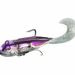Daiwa D-Wolf Curly (purple haddock)< Gummiköder ·Gummifische & Shads