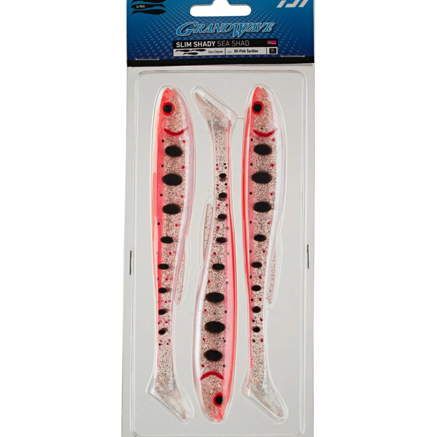 Outlet Grandwave Slim Shady Sea (pink sardine) Gummiköder ·Gummifische & Shads