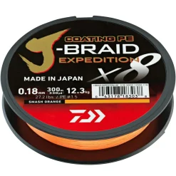 Daiwa J-Braid Expedition, smash orange - 150 m< Geflochtene Schnüre