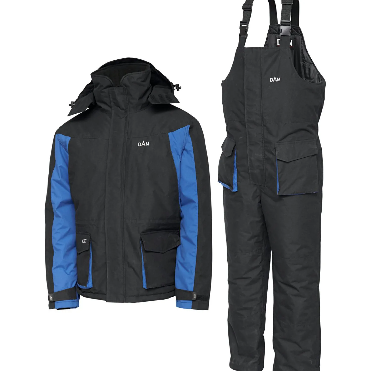 DAM O.T.T. Thermal Suit Herren (Black Night/Blue)< Angelanzüge