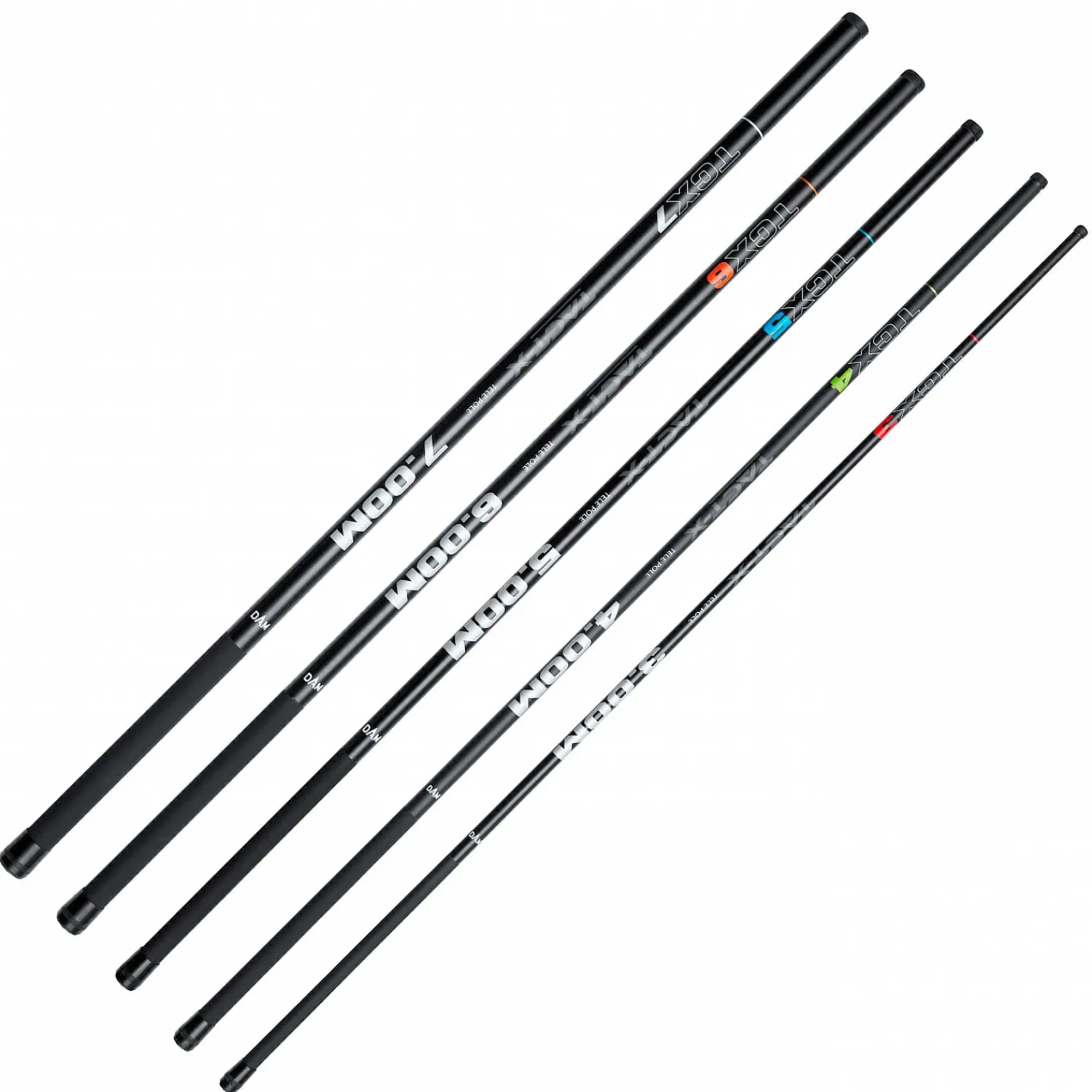 Hot Stipprute Tact-X Tele Poles 500 cm Stippruten|Stippruten