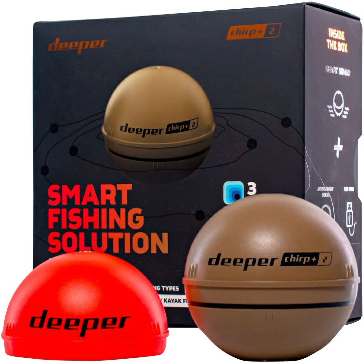 Deeper Fishfinder Chirp+2< Tiefenmesser|Echolote & Plotter