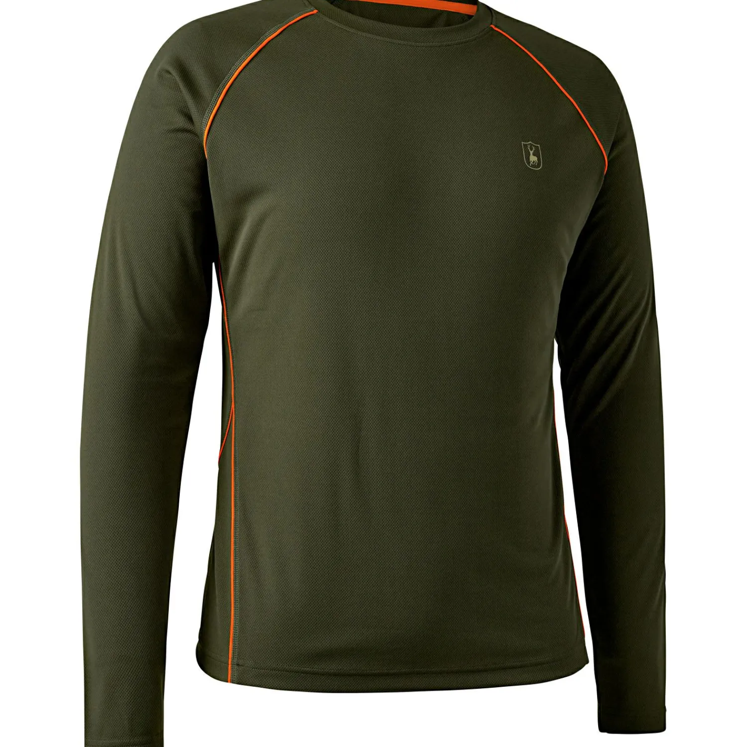 Deerhunter Chamois Langarm T-Shirt Herren (Forest Green)< Angel-Poloshirts & Langarmshirts