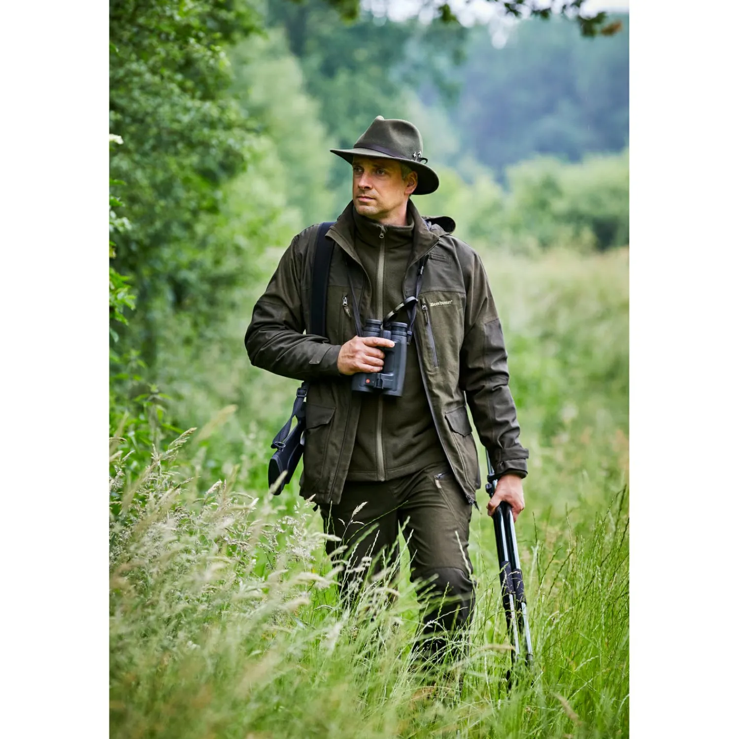 Deerhunter Chasse Trousers Herren (Olive Night Melange)< Outdoor- & Angler-Cargohosen