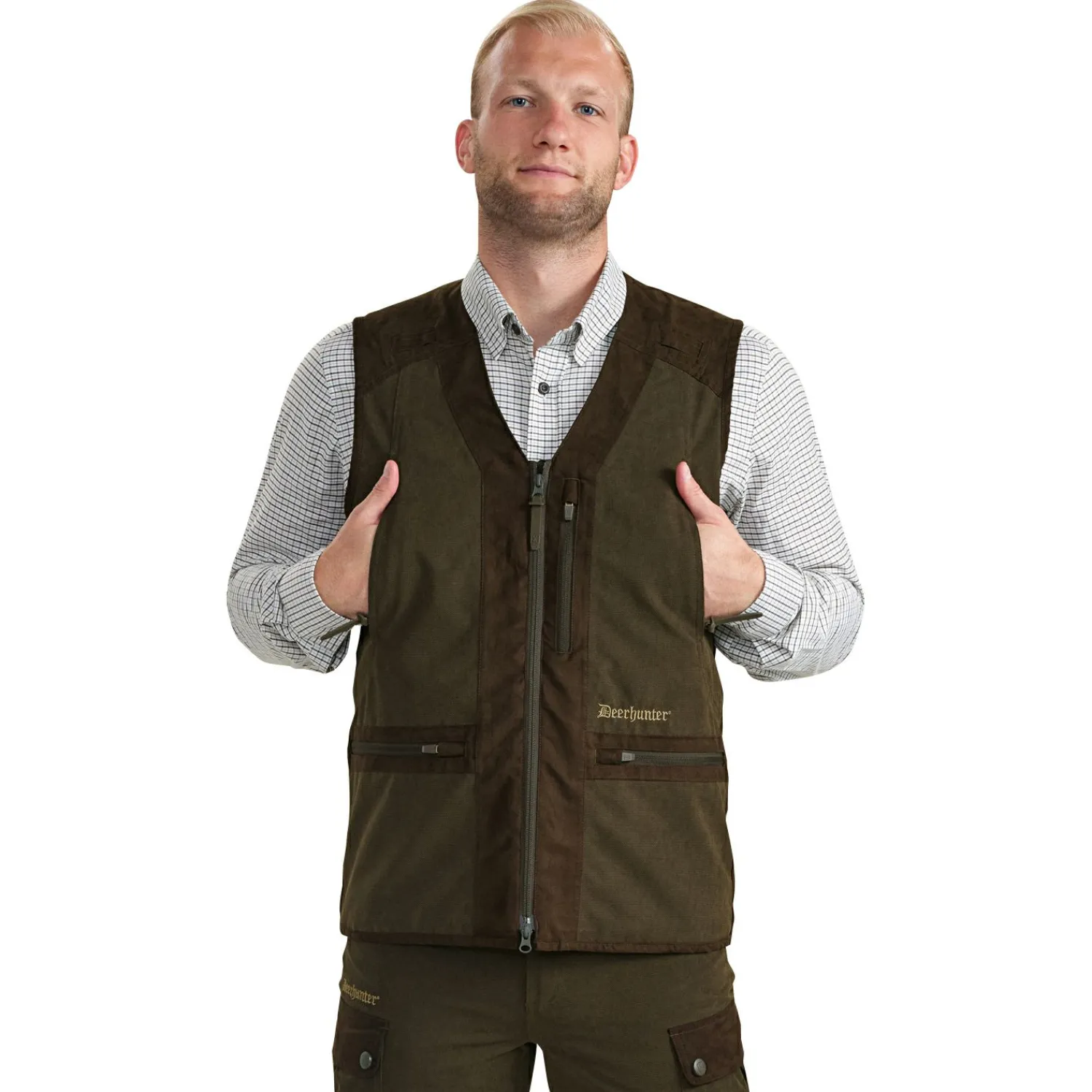 Deerhunter Eagle Weste Herren (Tarmac Green)< Outdoor- & Anglerwesten