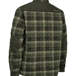 Best Elbert gefütterte Hemdjacke Herren (Green Check) Outdoor- & Angel-Jacken