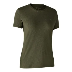 Online 2er-Pack Ladies Basis T-Shirts Damen (Adventure Green Melange) Damen Damen Angelshirts & -Oberteile