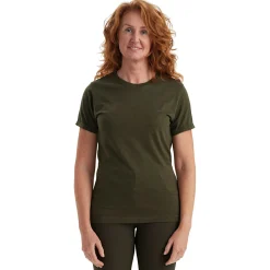 Online 2er-Pack Ladies Basis T-Shirts Damen (Adventure Green Melange) Damen Damen Angelshirts & -Oberteile