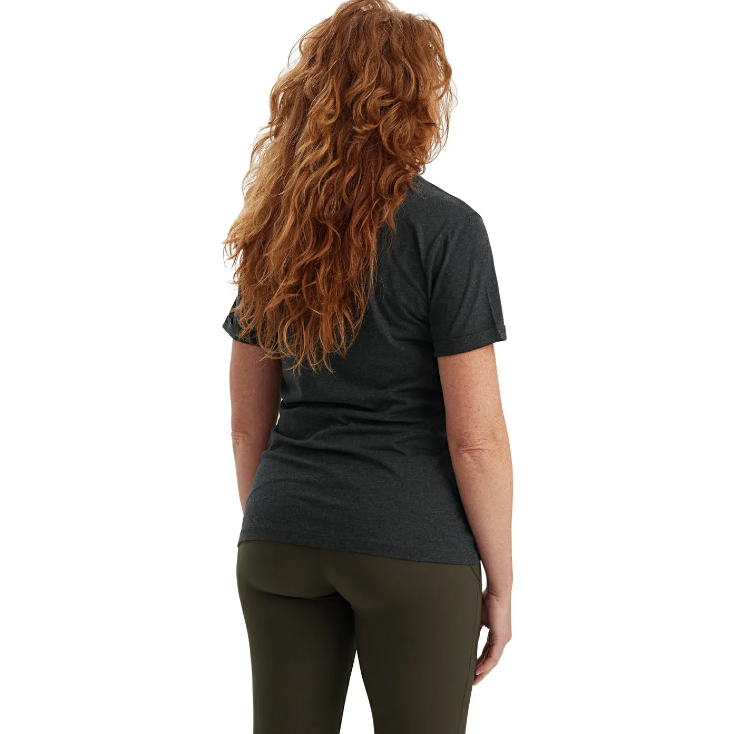 Online 2er-Pack Ladies Basis T-Shirts Damen (Adventure Green Melange) Damen Damen Angelshirts & -Oberteile