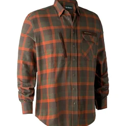 Deerhunter Ethan Hemd Herren (Orange Check)< Outdoor- & Angelhemden