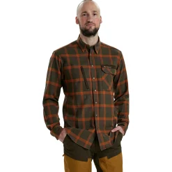Deerhunter Ethan Hemd Herren (Orange Check)< Outdoor- & Angelhemden