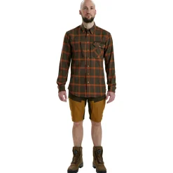 Deerhunter Ethan Hemd Herren (Orange Check)< Outdoor- & Angelhemden