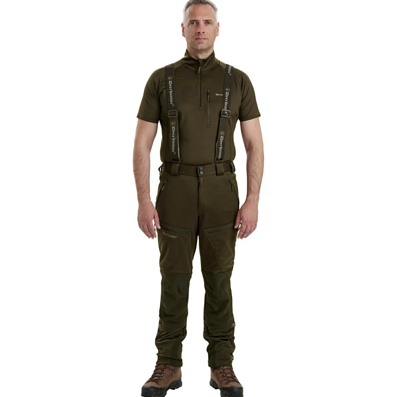 Deerhunter Excape Softshell Hose Herren (Art Green)< Outdoor- & Angler-Cargohosen