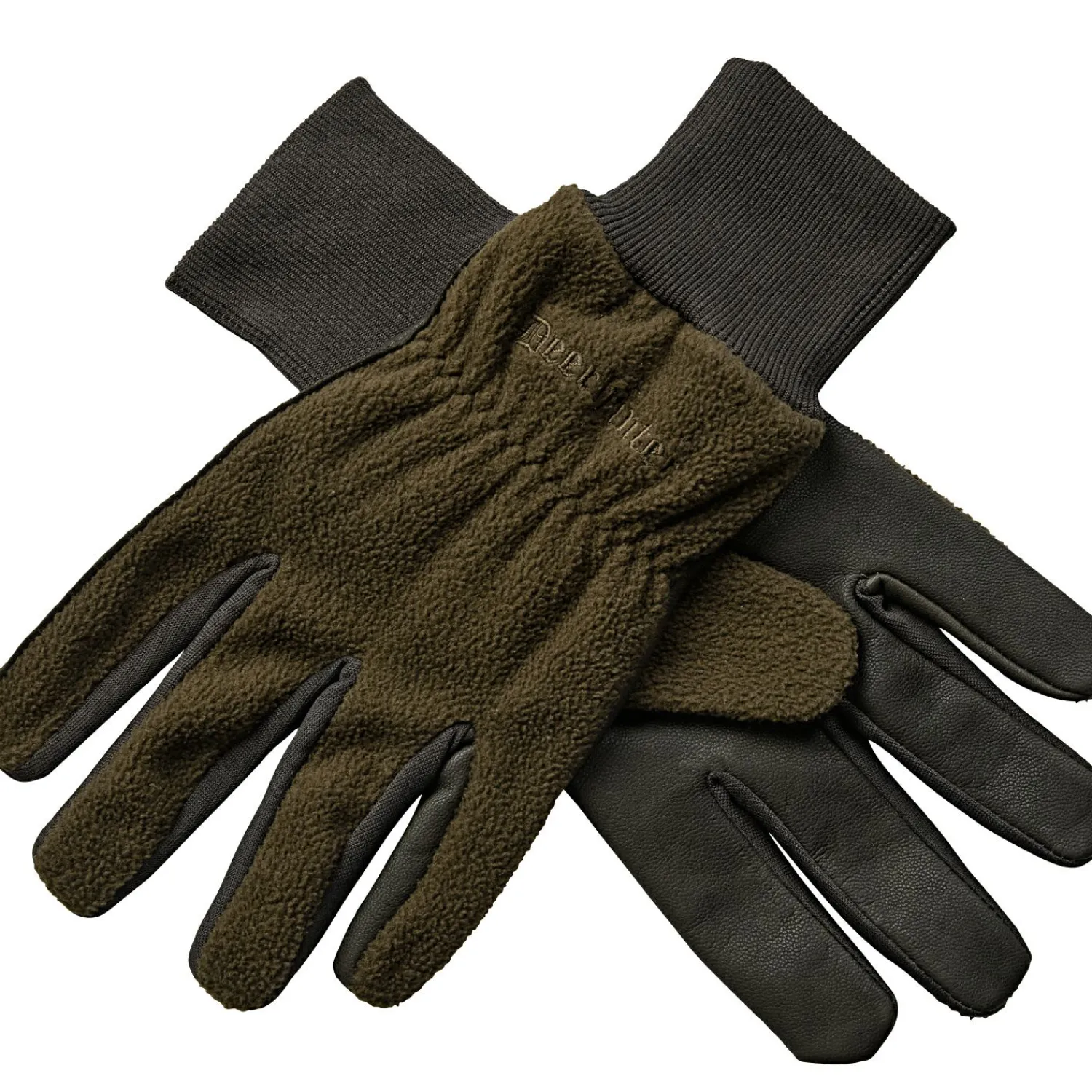 Deerhunter Fleecehandschuhe, mit Leder (Art Green)< Outdoor- & Angel-Handschuhe