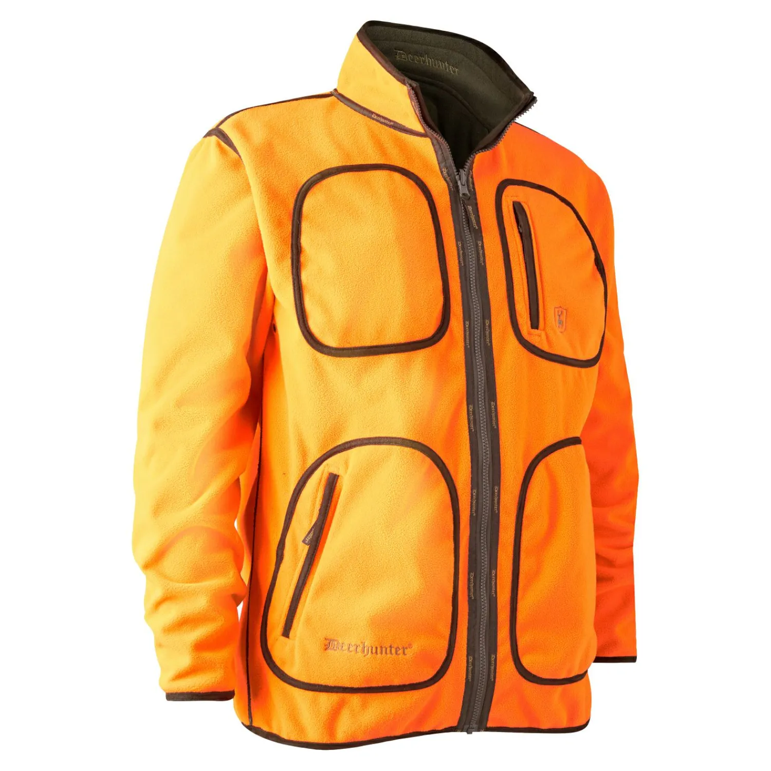 Deerhunter Gamekeeper Bonded Fleecejacke Herren, wendbar (Orange)< Outdoor- & Angel-Jacken