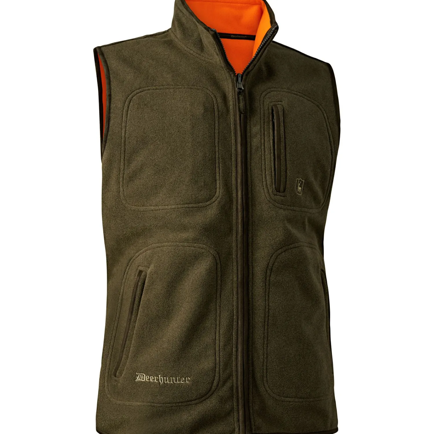 Best Gamekeeper Fleeceweste Herren, wendbar (Safety Orange) Outdoor- & Anglerwesten