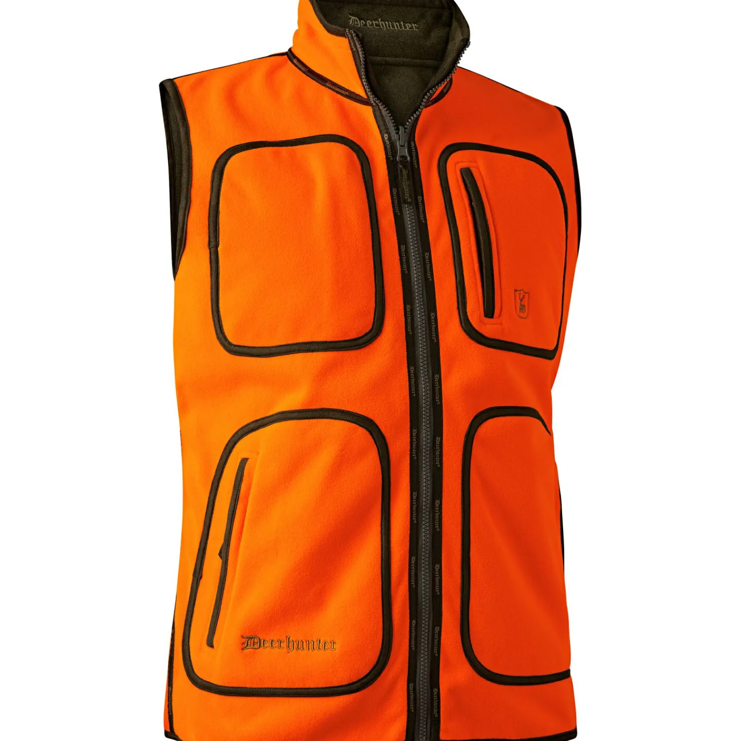 Best Gamekeeper Fleeceweste Herren, wendbar (Safety Orange) Outdoor- & Anglerwesten