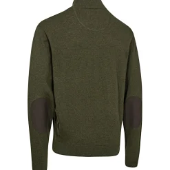 Deerhunter Harrington ½-Zip Strickpullover Herren (Forest Ember Melange)< Angelpullover & -Strickjacken