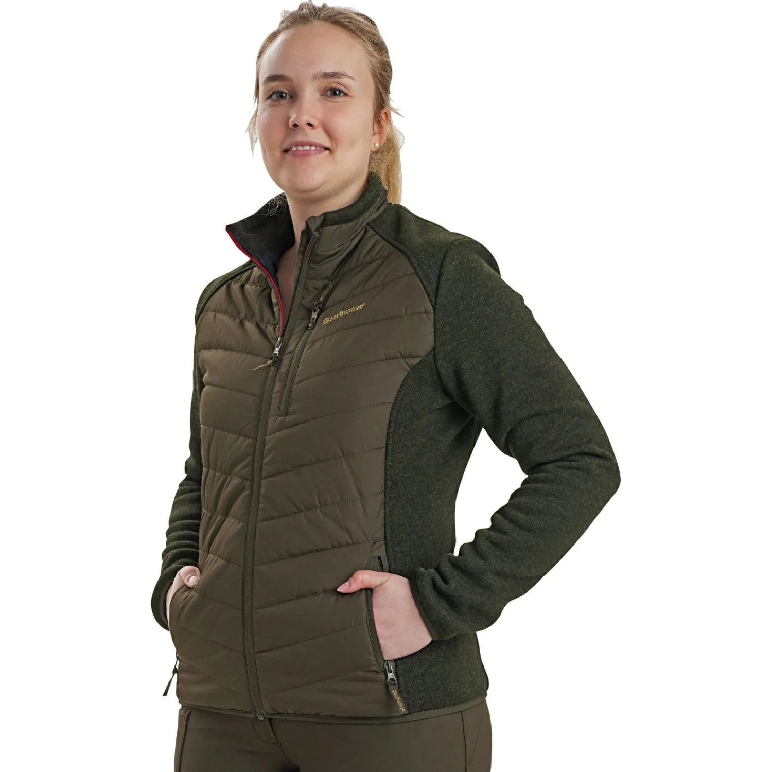 Deerhunter Lady Caroline wattierte Jacke Damen (Timber)<Damen Damen Angeljacken & -Westen