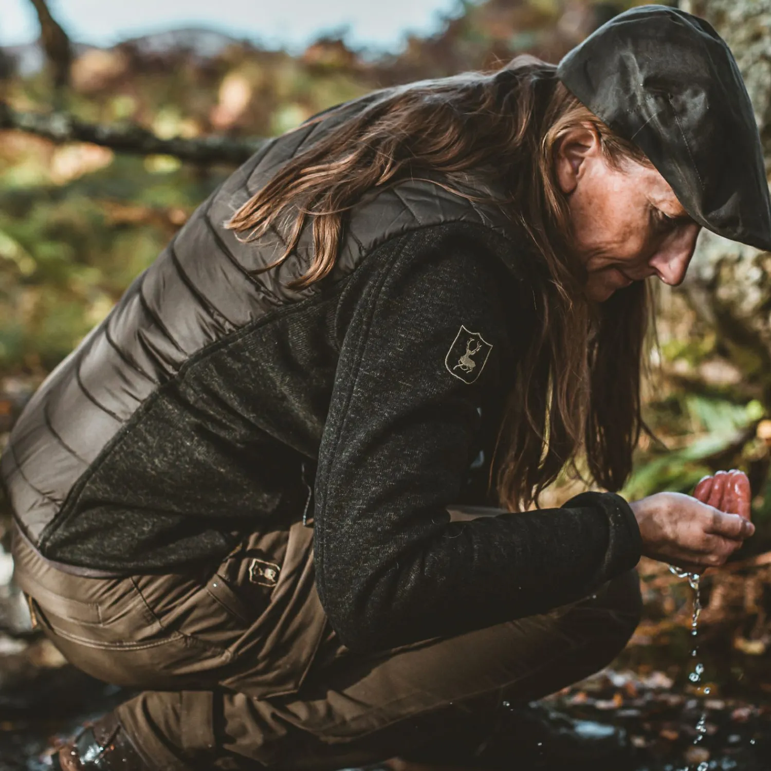 Deerhunter Lady Caroline wattierte Jacke Damen (Timber)<Damen Damen Angeljacken & -Westen