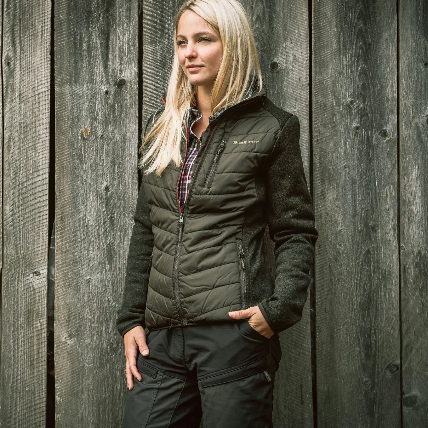 Deerhunter Lady Caroline wattierte Jacke Damen (Timber)<Damen Damen Angeljacken & -Westen