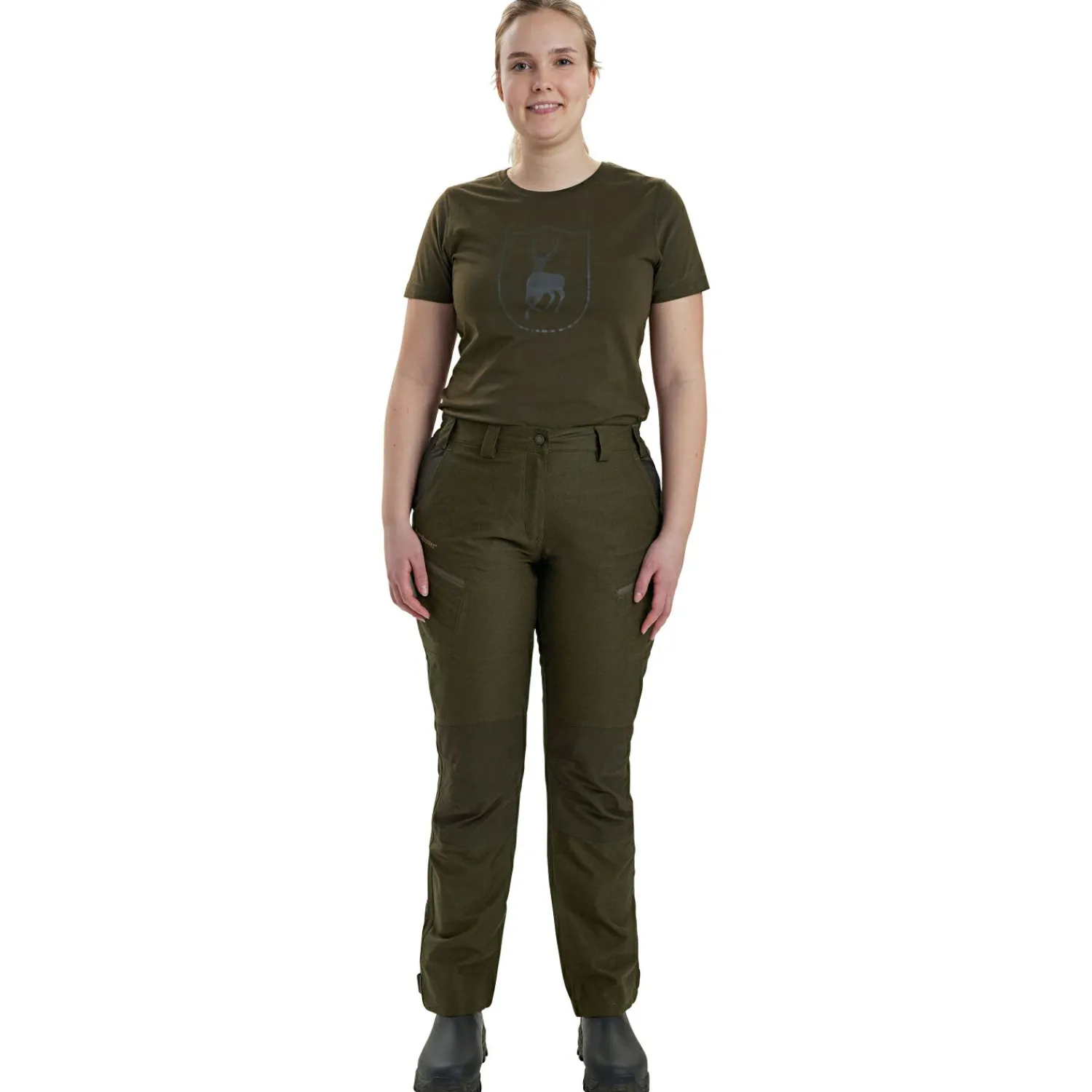 Clearance Lady Chasse Hose Damen (Olive Night Melange) Damen Damen Angelhosen