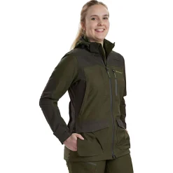 Deerhunter Lady Chasse Jacke Damen (Olive Night Melange)<Damen Damen Angeljacken & -Westen