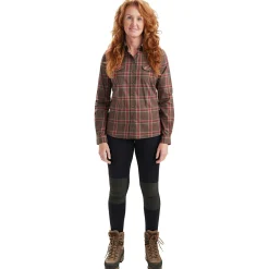 Deerhunter Lady Elena Hemd Damen (Green Check)<Damen Damen Angelshirts & -Oberteile