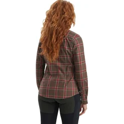 Deerhunter Lady Elena Hemd Damen (Green Check)<Damen Damen Angelshirts & -Oberteile