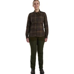 Online Lady Emery Hemd Damen (Green Check) Damen Damen Angelshirts & -Oberteile