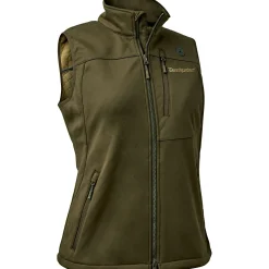 Deerhunter Lady Excape Softshell Weste Damen (Art Green)<Damen Damen Angeljacken & -Westen