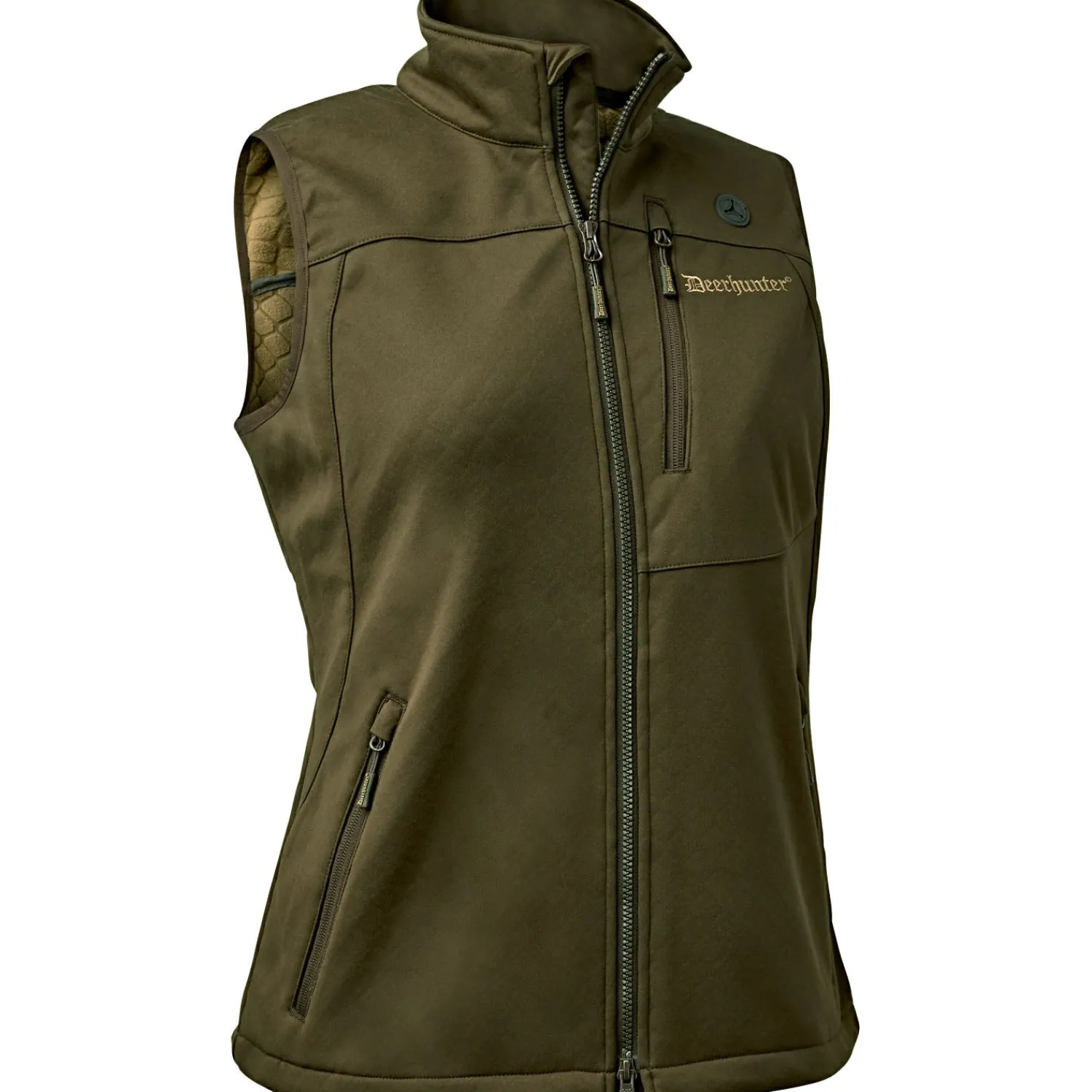 Deerhunter Lady Excape Softshell Weste Damen (Art Green)<Damen Damen Angeljacken & -Westen