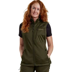 Deerhunter Lady Excape Softshell Weste Damen (Art Green)<Damen Damen Angeljacken & -Westen
