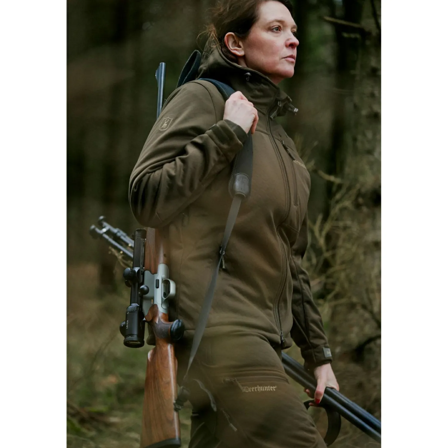 Best Lady Excape Softshell Hose Damen (Art Green) Damen Damen Angelhosen