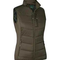 Deerhunter Lady Heat wattierte Weste Damen (Wood)<Damen Damen Angeljacken & -Westen