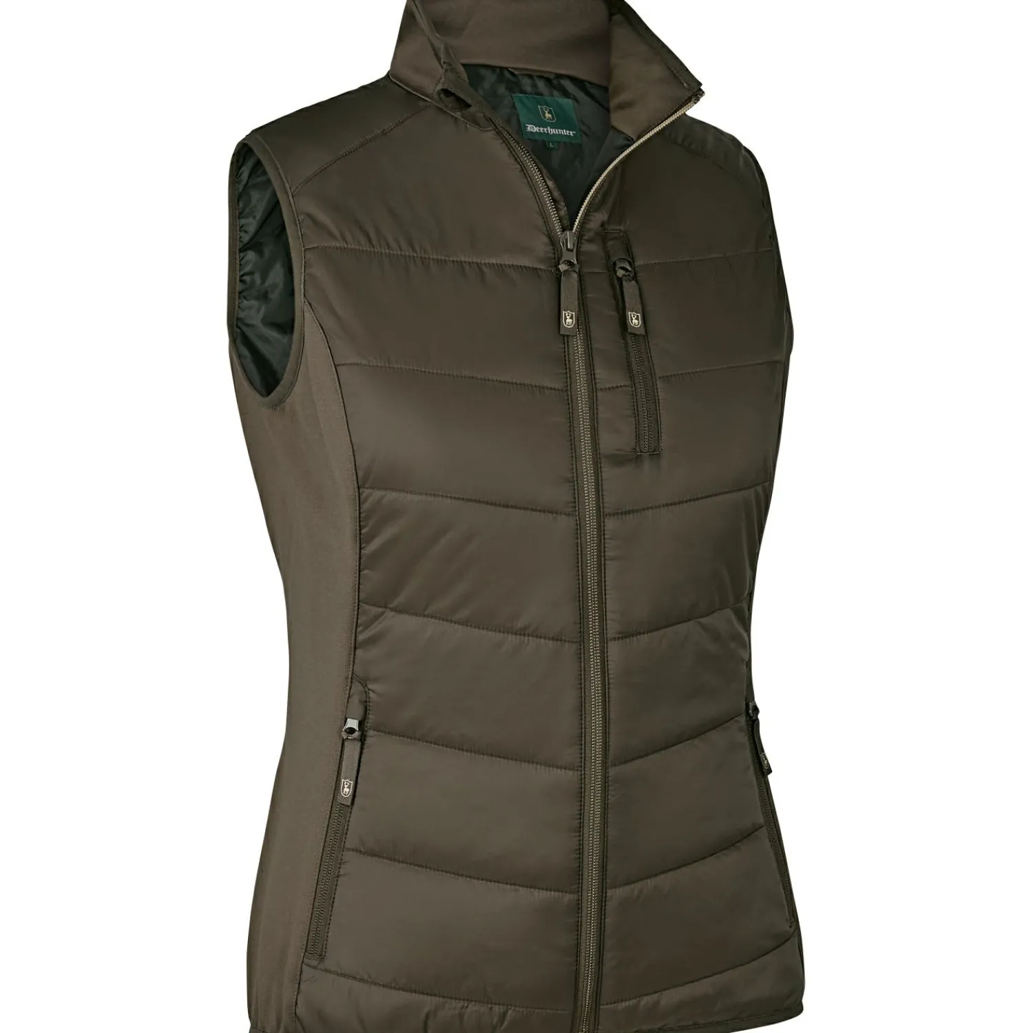 Deerhunter Lady Heat wattierte Weste Damen (Wood)<Damen Damen Angeljacken & -Westen