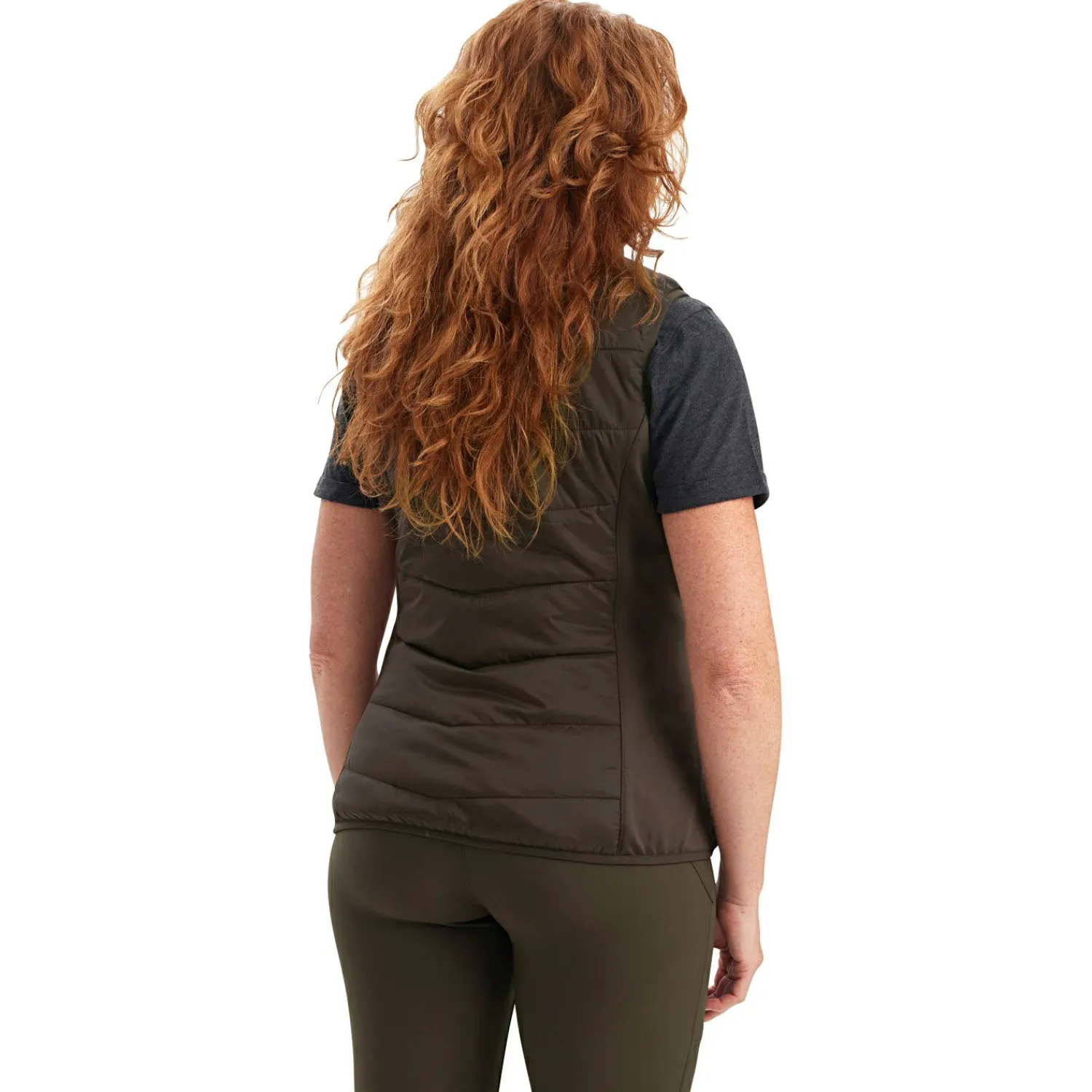 Deerhunter Lady Heat wattierte Weste Damen (Wood)<Damen Damen Angeljacken & -Westen