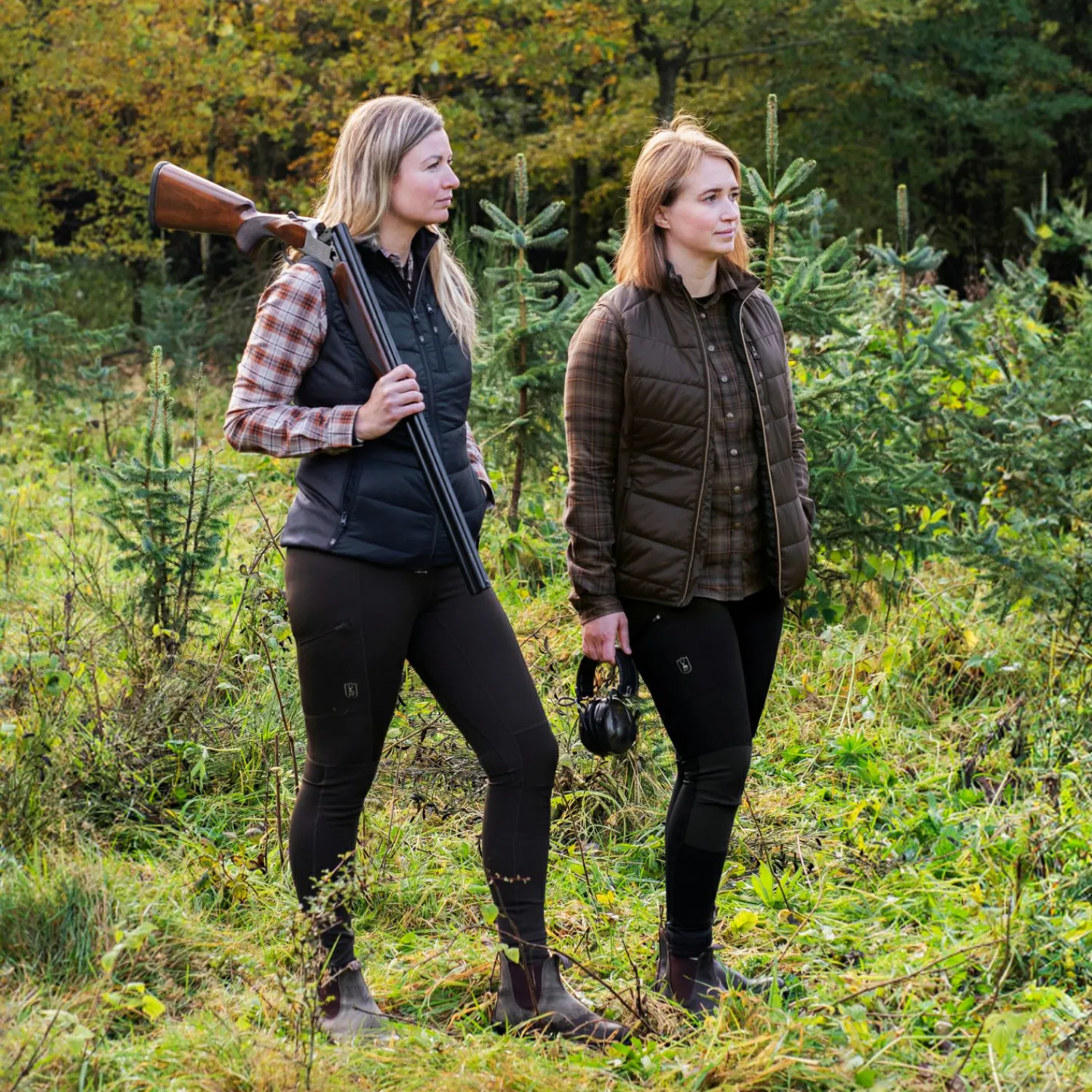 Deerhunter Lady Heat wattierte Weste Damen (Wood)<Damen Damen Angeljacken & -Westen
