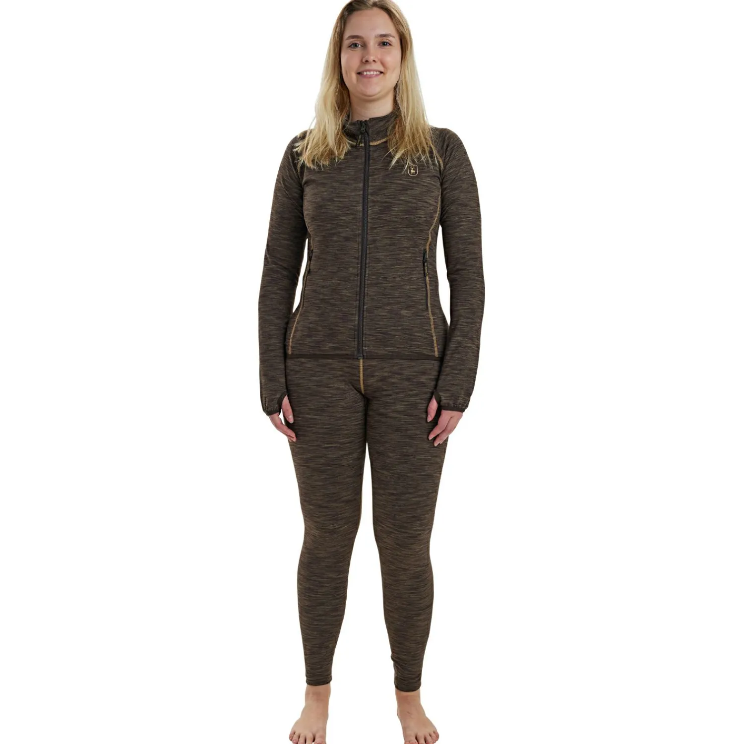 Sale Lady Insulated Fleece Damen (Brown Melange) Outdoor- & Angel-Unterwäsche