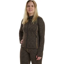 Sale Lady Insulated Fleece Damen (Brown Melange) Outdoor- & Angel-Unterwäsche