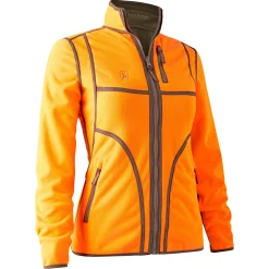 Deerhunter Lady Pam Bonded Fleecejacke Damen, wendbar (Orange)<Damen Damen Angeljacken & -Westen