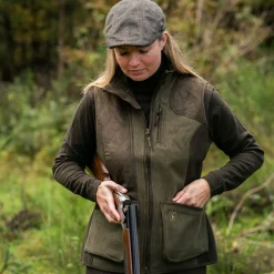 Deerhunter Lady Pam Shooting Weste Damen (Graphite Green)<Damen Damen Angeljacken & -Westen