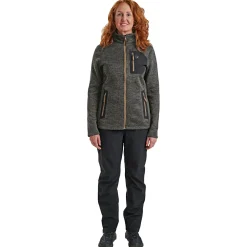 Sale Lady Sarek Strickjacke Damen (Dark Grey Melange) Damen Damen Angeljacken & -Westen