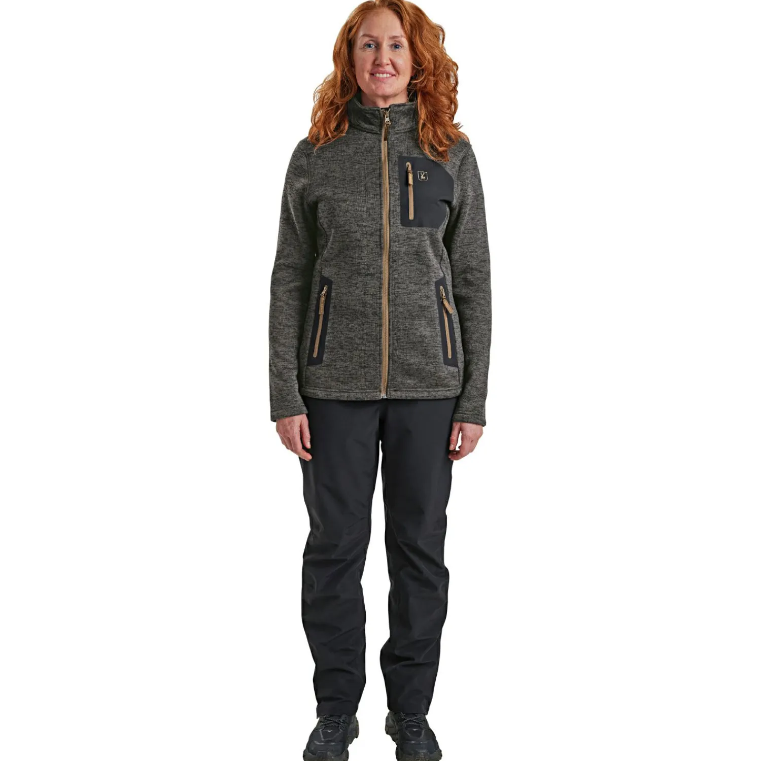 Sale Lady Sarek Strickjacke Damen (Dark Grey Melange) Damen Damen Angeljacken & -Westen