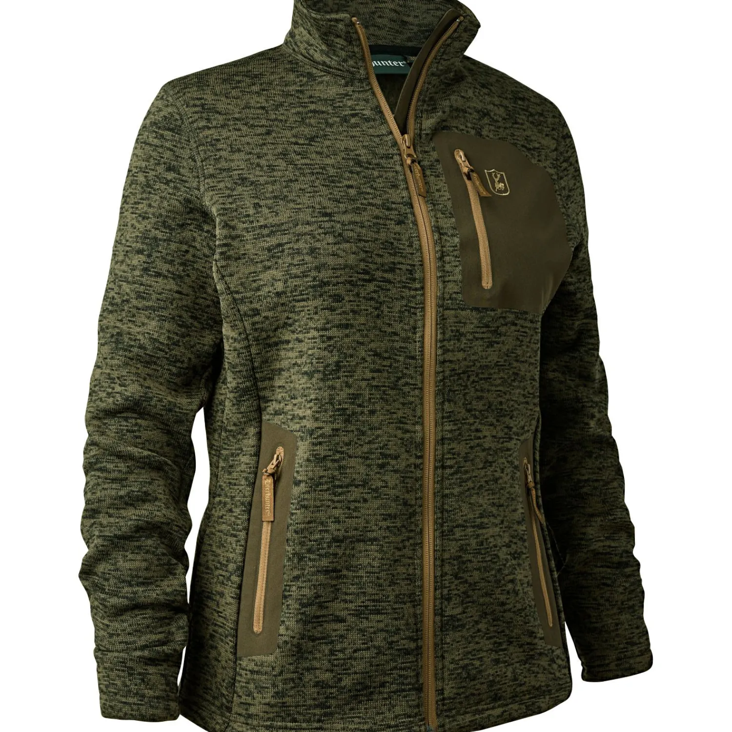 New Lady Sarek Strickjacke Damen (Olive Night Melange) Damen Damen Angeljacken & -Westen