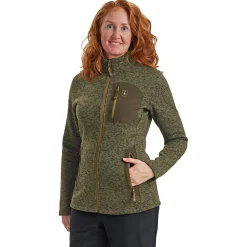 New Lady Sarek Strickjacke Damen (Olive Night Melange) Damen Damen Angeljacken & -Westen