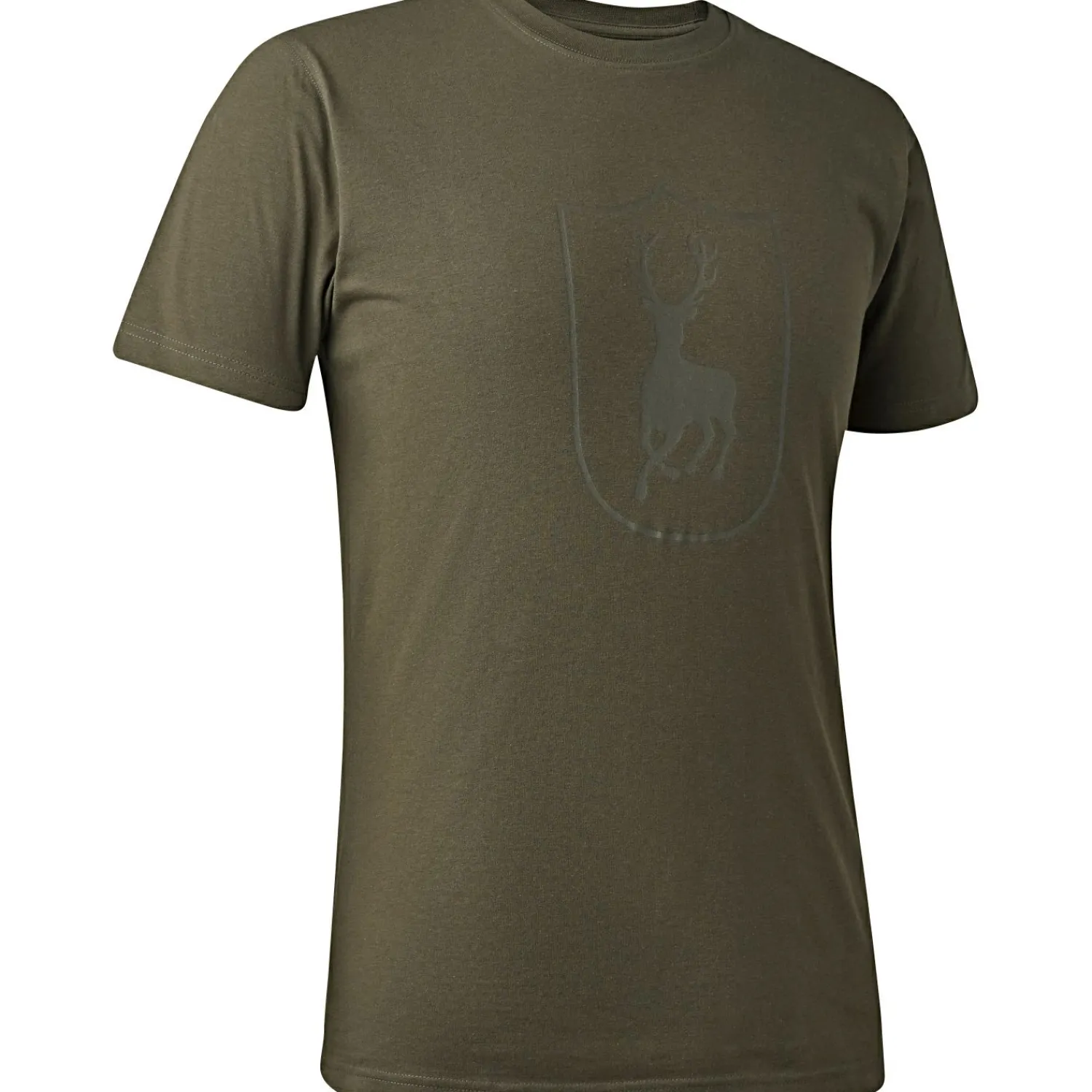 Deerhunter Logo T-Shirt Herren (Fallen Leaf)< Angelshirts & Angel-Oberteile