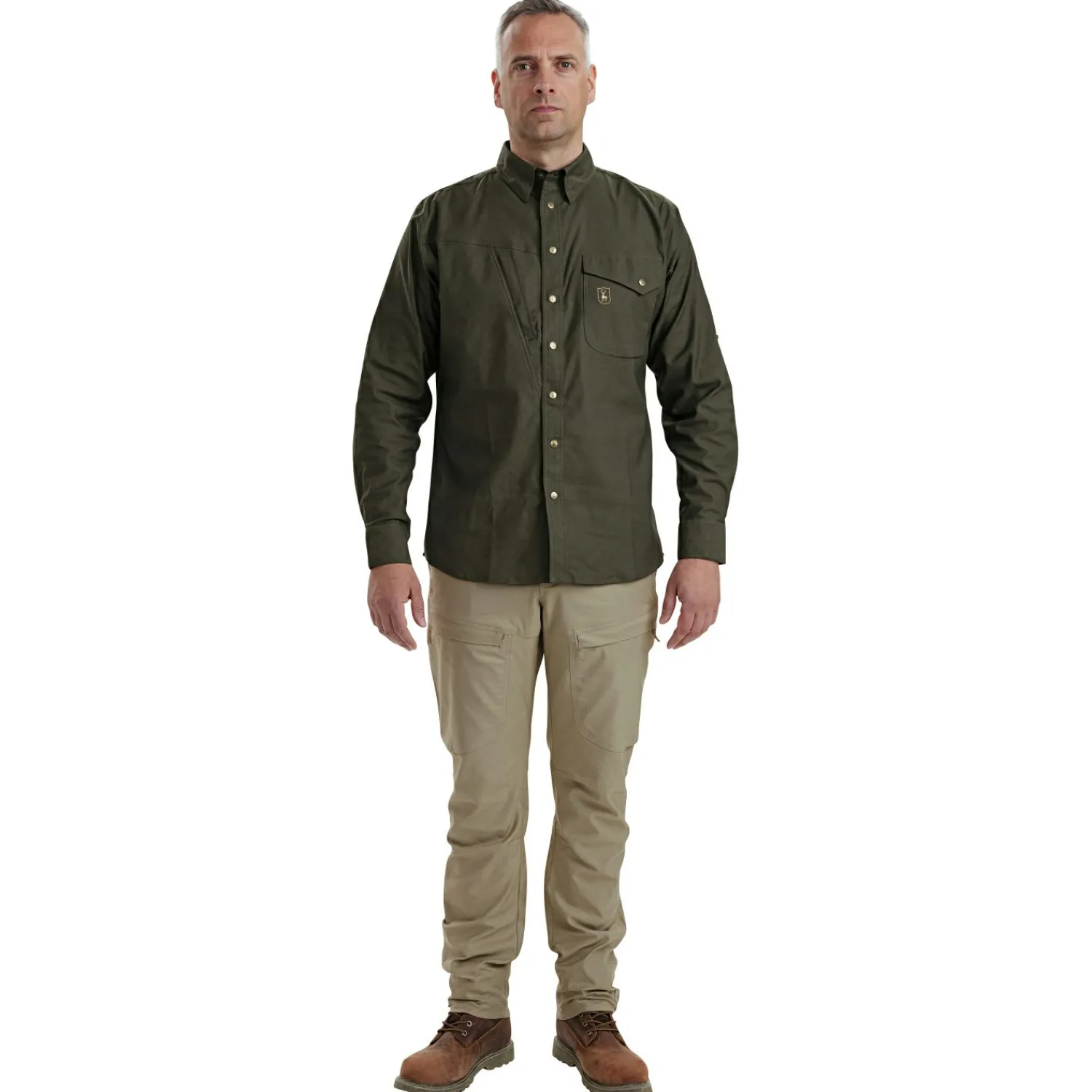 Deerhunter Matobo Hemd Herren (Forest Green)< Outdoor- & Angelhemden