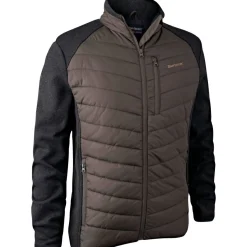 Deerhunter Moor wattierte Jacke Herren, mit Strick (Brown Leaf)< Outdoor- & Angel-Jacken